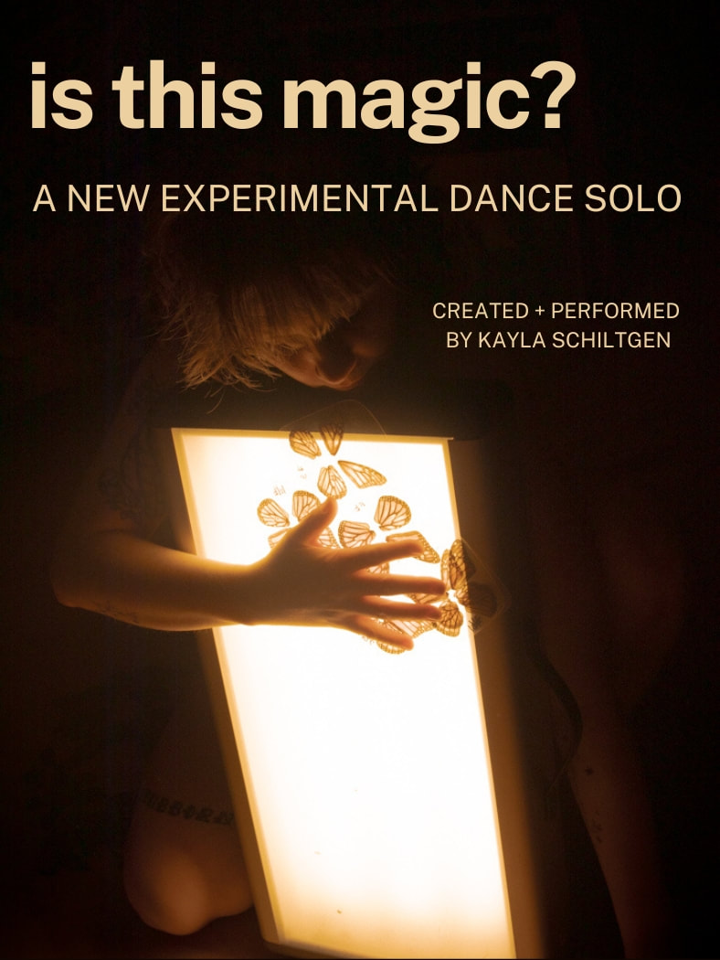 a new experimental dance solo by Minnesota choreographer Kayla Schiltgen